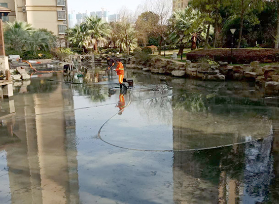 政和景观池淤泥清理